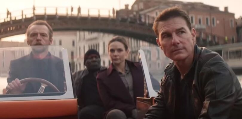 Tom Cruise, Ving Rhames, Rebecca Ferguson, and Simon Pegg in "Mission: Impossible - Dead Reckoning Part One"