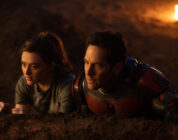 Kathryn Newton (left) and Paul Rudd in Marvel Studios' "ANT-MAN AND THE WASP: QUANTUMANIA."