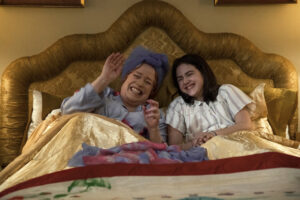 Kathy Bates as Sylvia Simon and Abby Ryder Fortson as Margaret Simon in "Are You There God? It’s Me, Margaret"