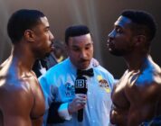 Michael B. Jordan, Jonathan Majors, and Tony Weeks in "Creed III."
