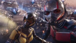 Paul Rudd and Evangeline Lilly in "Ant-Man and the Wasp: Quantumania."