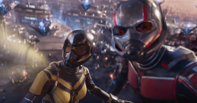 Paul Rudd and Evangeline Lilly in "Ant-Man and the Wasp: Quantumania."