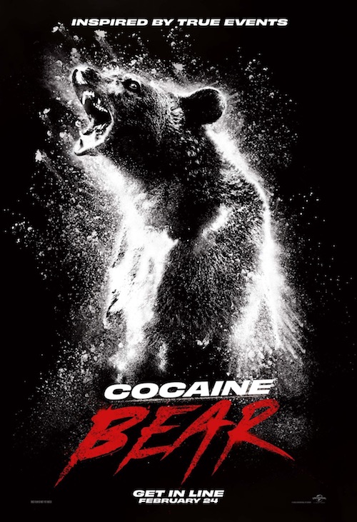 "Cocaine Bear" poster