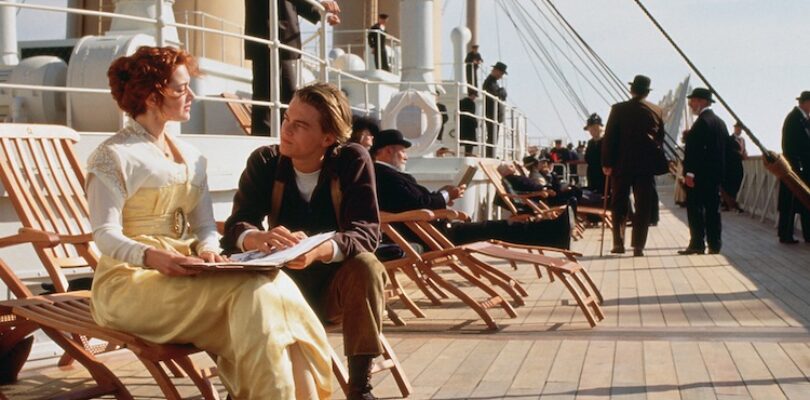 Leonardo DiCaprio and Kate Winslet in "Titanic."