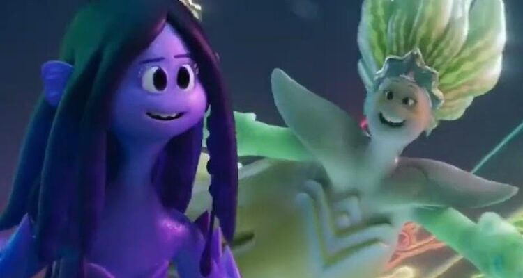 Jane Fonda and Lana Condor in "Ruby Gillman, Teenage Kraken"