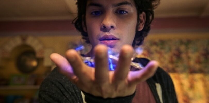 Xolo Maridueña as Jaime Reyes in Warner Bros. Pictures’ action adventure “Blue Beetle,” a Warner Bros. Pictures release.