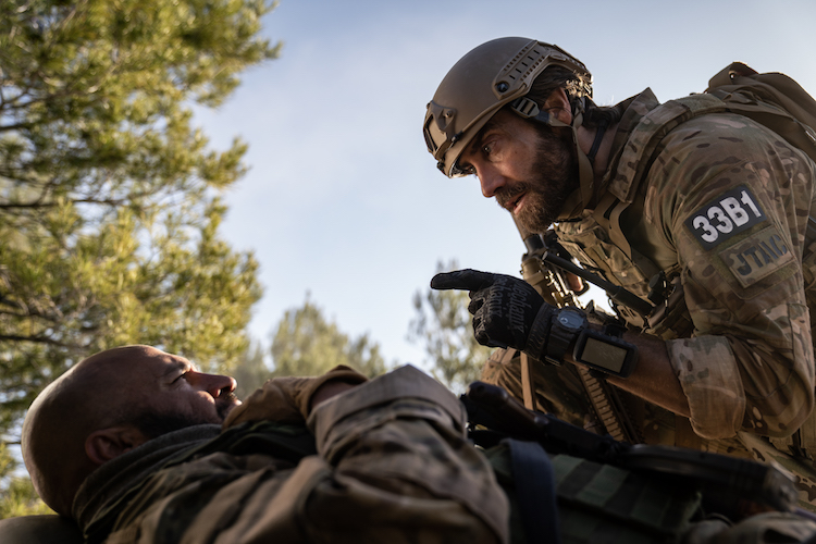 Dar Salim (left) and Jake Gyllenhaal (right) in Guy Ritchie's "The Covenant."