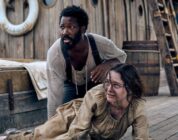 (From left) Clemens (Corey Hawkins) and Anna (Aisling Franciosi) in "The Last Voyage of the Demeter."