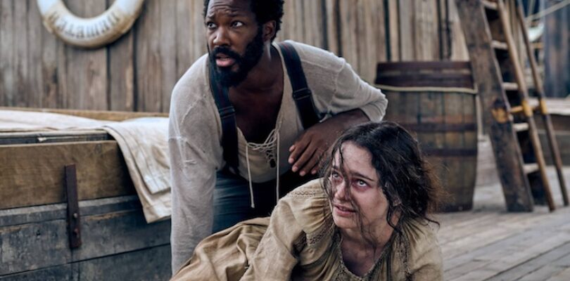 (From left) Clemens (Corey Hawkins) and Anna (Aisling Franciosi) in "The Last Voyage of the Demeter."