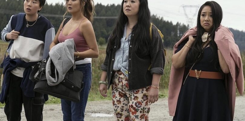 Sabrina Wu, Stephanie Hsu, Ashley Park, and Sherry Cola in "Joy Ride."