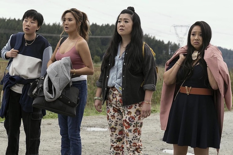 Sabrina Wu, Stephanie Hsu, Ashley Park, and Sherry Cola in "Joy Ride."