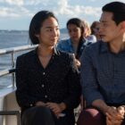 Teo Yoo and Greta Lee in "Past Lives"