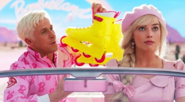 Ryan Gosling and Margot Robbie in "Barbie"