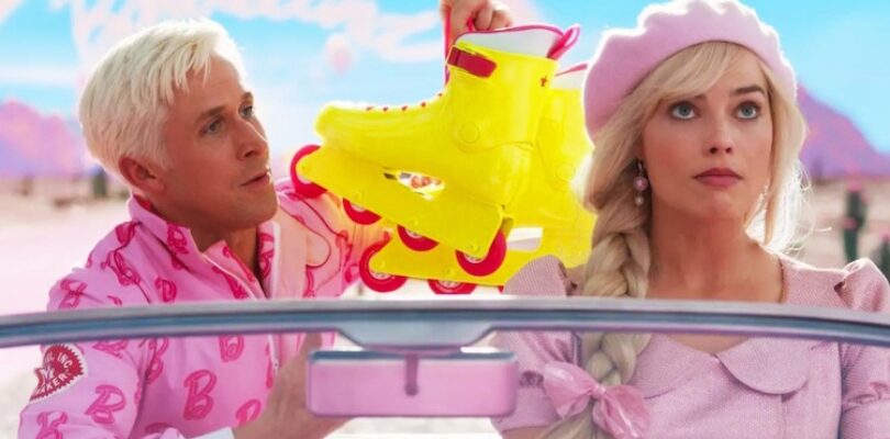Ryan Gosling and Margot Robbie in "Barbie"