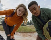 Asante Blackk and Kylie Rogers in "Landscape with Invisible Hand."