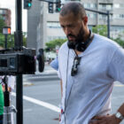 Writer/director Cord Jefferson on the set of his film AMERICAN FICTION.
