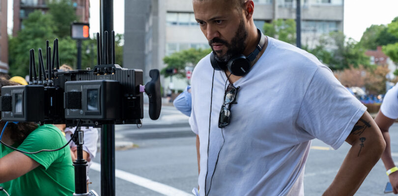 Writer/director Cord Jefferson on the set of his film AMERICAN FICTION.