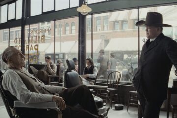 Robert De Niro and Jesse Plemons in "Killers of the Flower Moon"