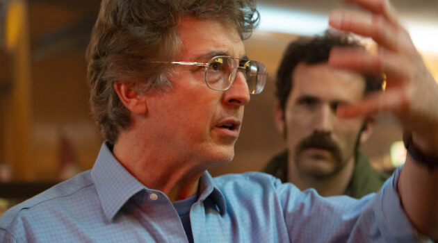 Director Alexander Payne and actor Dan Aid on the set of their film "THE HOLDOVERS," a Focus Features release.