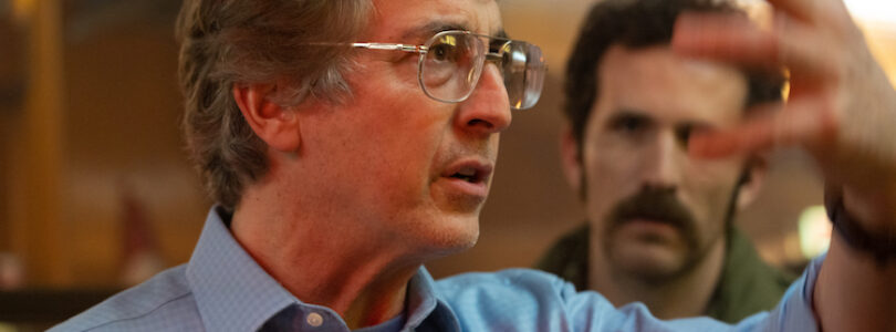 Director Alexander Payne and actor Dan Aid on the set of their film "THE HOLDOVERS," a Focus Features release.