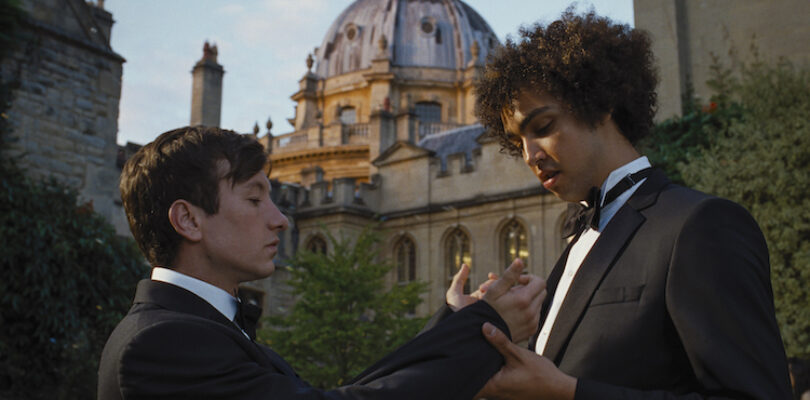 Barry Keoghan and Archie Madekwe in "Saltburn."