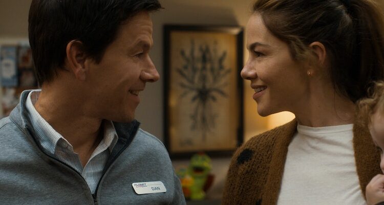 Mark Wahlberg and Michelle Monaghan in "The Family Plan."