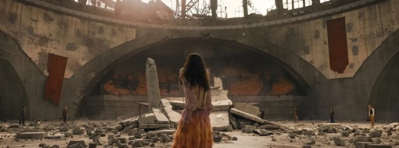 Rachel Zegler, Sofia Sanchez, and Luna Steeples in "The Hunger Games: The Ballad of Songbirds & Snakes"