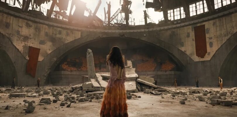 Rachel Zegler, Sofia Sanchez, and Luna Steeples in "The Hunger Games: The Ballad of Songbirds & Snakes"