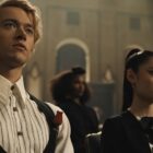 Tom Blyth, Ashley Liao, and Zoe Renee in "The Hunger Games: The Ballad of Songbirds & Snakes"