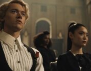 Tom Blyth, Ashley Liao, and Zoe Renee in "The Hunger Games: The Ballad of Songbirds & Snakes"