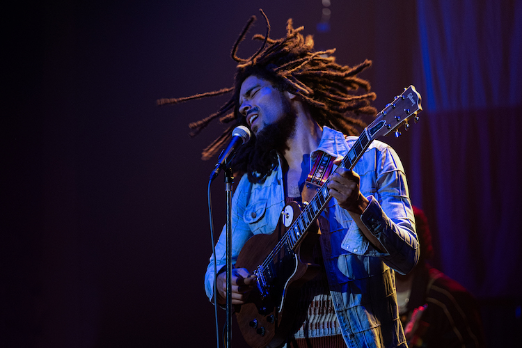 Kingsley Ben-Adir as in as Bob Marley in "Bob Marley: One Love" from Paramount Pictures.