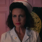 Carla Gugino stars as Janet in "Lisa Frankenstein," a Focus Features release.