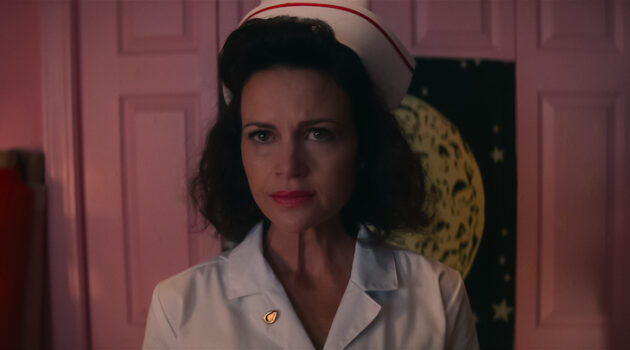 Carla Gugino stars as Janet in "Lisa Frankenstein," a Focus Features release.