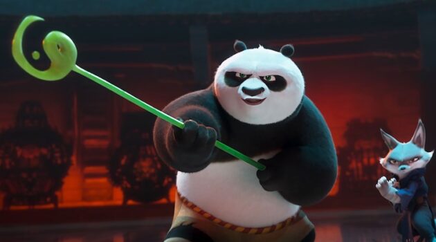 Jack Black and Awkwafina in "Kung Fu Panda 4."