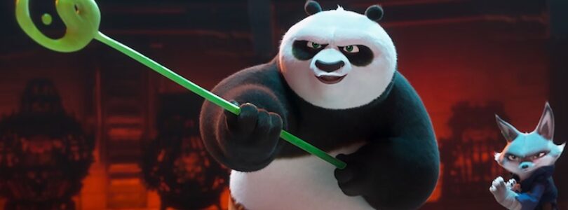 Jack Black and Awkwafina in "Kung Fu Panda 4."