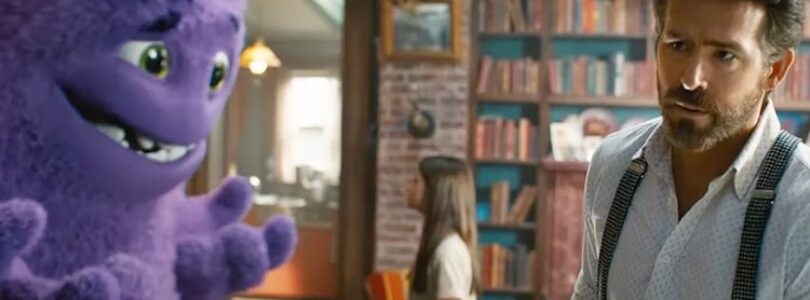 Ryan Reynolds, Steve Carell, and Cailey Fleming in "IF."