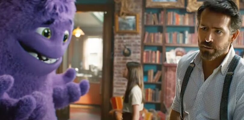 Ryan Reynolds, Steve Carell, and Cailey Fleming in "IF."