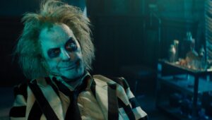 Michael Keaton as Beetlejuice in Warner Bros. Pictures’ comedy, "BEETLEJUICE BEETLEJUICE," a Warner Bros. Pictures release.