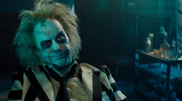 Michael Keaton as Beetlejuice in Warner Bros. Pictures’ comedy, "BEETLEJUICE BEETLEJUICE," a Warner Bros. Pictures release.