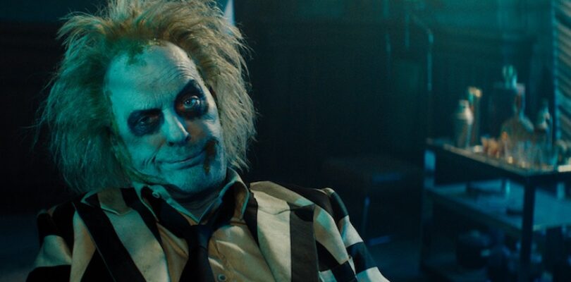 Michael Keaton as Beetlejuice in Warner Bros. Pictures’ comedy, "BEETLEJUICE BEETLEJUICE," a Warner Bros. Pictures release.