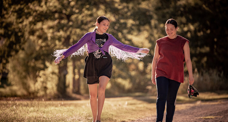 Isabel Deroy-Olson and Lily Gladstone in "Fancy Dance."