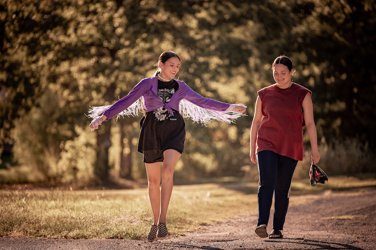 Isabel Deroy-Olson and Lily Gladstone in "Fancy Dance."