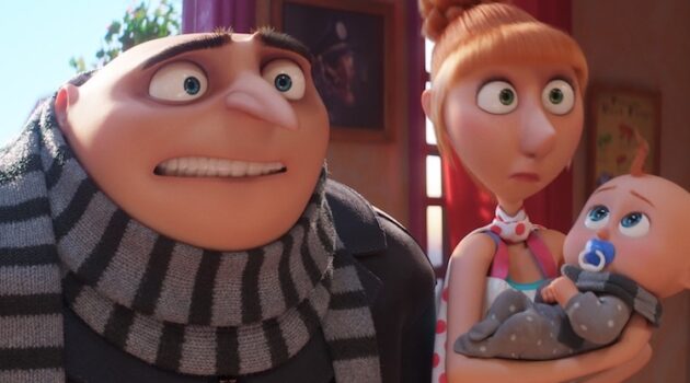 Steve Carell and Kristen Wiig in "Despicable Me 4."