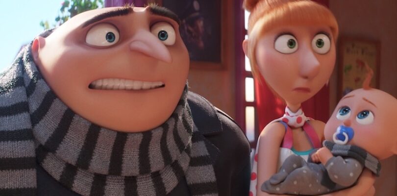 Steve Carell and Kristen Wiig in "Despicable Me 4."