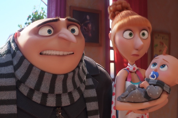 Steve Carell and Kristen Wiig in "Despicable Me 4."