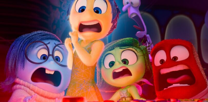 Lewis Black, Tony Hale, Liza Lapira, Amy Poehler, and Phyllis Smith in "Inside Out 2."
