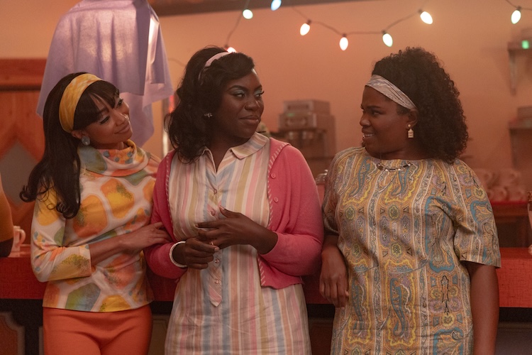 Tati Gabrielle, Abigail Achiri, and Kyanna Simone in “The Supremes at Earl’s All-You-Can-Eat.”