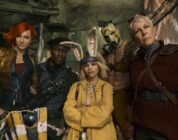 Jamie Lee Curtis, Cate Blanchett, Tina Arena, Kevin Hart, Ariana Greenblatt, Florian Munteanu, and Lilith in “Borderlands.”