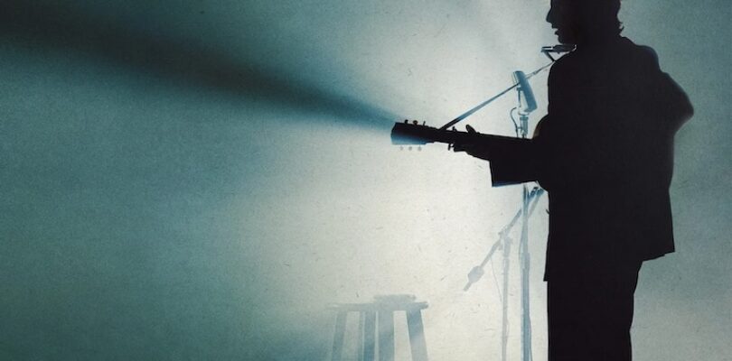 Timothée Chalamet as Bob Dylan in “A Complete Unknown.”