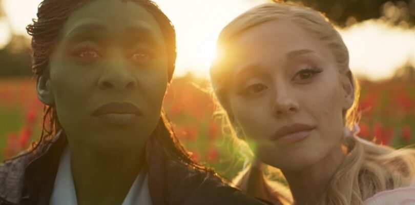 Cynthia Erivo (left) is Elphaba and Ariana Granda is Glinda in "Wicked," directed by Jon M. Chu.